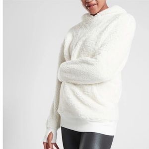 Athleta Reversible Sherpa Solstice Hoodie - Cream (New without tags)
